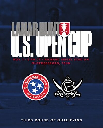 Lamar Hunt U.S. Open Cup | TN Tempo FC vs. Columbus Astray poster