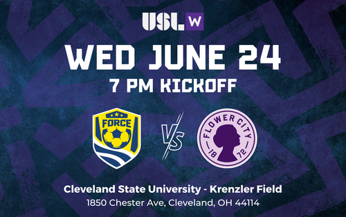 USL W: Cleveland Force SC vs Flower City (6/24/26) poster